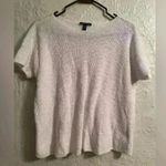 Eileen Fisher  Womens Ceramic Pink Short Sleeve Boxy Linen Bateau Top; size S Photo 1