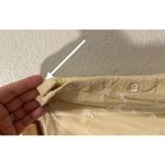 APRIL CORNELL FOR CORNELL STRAW Beige White Embroidered Button Down Long Skirt Size L Photo 2