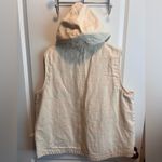 Ocean+Coast sleeveless rugged canvas and flannel hooded vest size XL Pink Photo 6