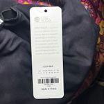 CRZ Yoga NWT Black Tie Dye Flowers Sports Bra Crop Top Athletic Workout Size XL Photo 6