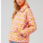 Show Me Your Mumu Powder Puffed Jacket Small Honey Comb Daisy Photo 1