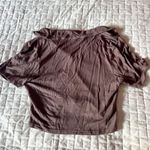 Antistar Brown Collared Crop Top Size Small Photo 1