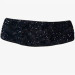 Black Sequin Bandeau Crop Top Size XS Photo 10