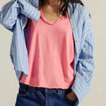 Free People NWT We The Free Easy Tank Pink/Rose XS Photo 0