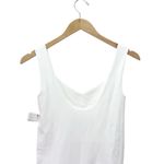 Free People NWT White Clean Lines Scoop Neck Sleeveless Thong Bodysuit Size M/L Photo 6