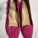 Diane Von Furstenberg  suede flats pink with and Gold heel size 8 Photo 5