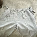 Poetry light grey Pull-On elastic waist Wide tapered Leg Linen pants 18/20” Photo 1