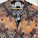 Xhilaration Women's Open Front Kimono Cardigan Cover-Up Bohemian Crochet Back L Photo 2