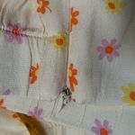 Elodie  Cream Mini Skirt with Floral Design Size Small NWT Photo 2