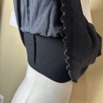 American Eagle  Lettuce Edge Ruffle Tube Top Strapless Charcoal Size Small Photo 6