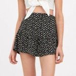 ZARA  Black Daisy Floral Mini Skort M Photo 1