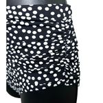 Lands' End  Women’s Polka Dot Racer Back Two Piece Tankini Black/White Size 6 Photo 5