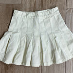 Brandy Melville John Galt Pleated Cream Skirt Photo 0