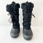 Khombu  Nordic 2 Waterproof Lace-up Fur Boots Black‎ Size 6 Photo 0