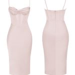 House Of CB House of‎ cb Myrna dress in color crystal (light pink/champagne) NWOT size S Photo 2