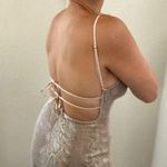 Urban Outfitters Bodycon Mini Dress Snakeskin Print Mesh Open Back Photo 1