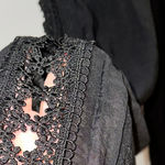 Elan Black Crocheted Accent Pants - Size Small - New Photo 3