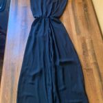 Atina Cristina Black Romper Jumpsuit Elegant Rhinestones Collar Size XS … Photo 1