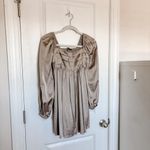 Abercrombie & Fitch Emerson Satin Long-Sleeve Mini Dress Photo 6