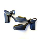 VTG 90s Kenneth Cole New York Women's Platform Sandals Heels 7.5 Photo 3