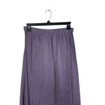 VTG Lavender Purple Soft Crochet Hem Elastic Waist Maxi Skirt XL Photo 3