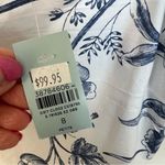 Loft  Bird Toile Strappy Midi Pocket Dress NEW Size 8P Blue White Floral Cotton Photo 5