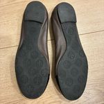 Tory Burch  Rena Minnie Brown Black Cap Toe Medallion Leather Flats Size 8 Photo 4