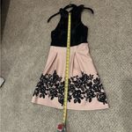 Trixxi Black Velvet & Blush Pink Fit-and-Flare Dress Boho Y2K – Size S Photo 5