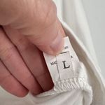 Bratz Long Sleeve Stretch Cropped V Neck Shirt Size Large White & Pink Photo 3