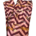 LuLaRoe  Pink Maroon Aztec Leggings  Size TC USED #2425 Photo 0