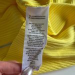 Calvin Klein Jeans Calvin Klein Yellow Zip Up Mock Neck Top Size M Photo 5