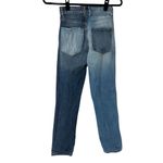 Revolve Revice Contrasting Shades Distressed High Rise Jeans Photo 4