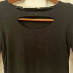 Vintage Havana Black Cutout Long Sleeve Top Size 4 Photo 1