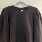 & Other Stories Other Stories Sweater Black Metallic Sparkle Puff Shoulder Sweater Sz 8 GUC Photo 1