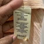 Anthropologie V-Neck Popover Cotton Long Sleeve Shirt in Orange Sz S Photo 8