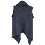 Eastside Westside Women's Wool Blend Marled Open Cable Knit Draped Sweater Vest Gray Photo 6