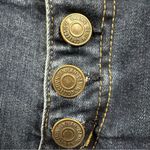 Enjean Button Fly 10 Inch Rise Distressed Cuffed Stretch Blue Jean Shorts M Size M Photo 6