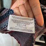 Eddie Bauer  Fair Isle Nordic Quarter Zip Cotton Blend Knit Sweater Womens Size M Photo 4