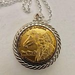 Sacajawea coin replica pendant necklace Silver Photo 8