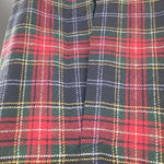 J London 100%‎ Wool Plaid Long Skirt Size 10 Red Photo 3