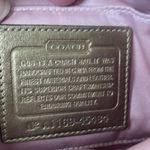 Coach Gold Leather Perforated Wristlet Photo 7