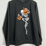 womans large black halloween Theme Pullover Sweatshirt Photo 0
