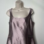 Rickie Freeman for Teri Jon Vintage metallic lavender silk blend dress sz 8 Photo 9