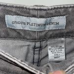 Chico's  Platinum Denim Womens Ultimate Fit Stretch Bootcut‎ Jeans Gray Sz 1 (8) Photo 5