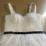 Lulus NWOT Ethereal Impression White Tulle Ruffled Bustier Midi Dress Photo 7