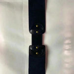 Fossil  WOMENS SIZE LARGE BLACK  LEATHER BELT WITH WIDE ELASTIC  PART OF BELT Photo 4