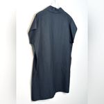 Shamask Women’s Classic Shirt Dress In Black Cotton Pique Size L Size L Photo 7