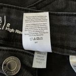 Time And Tru SZ 2 Jean Shorts Distressed Frayed Hem Hi-Rise Zip-Fly Stretch Slit Photo 7