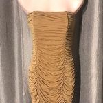 Guess Sexy Ruffled Tan Tube Top Cocktail Dress Photo 0