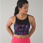 Lululemon black splatter long line sports bra 4 Photo 8